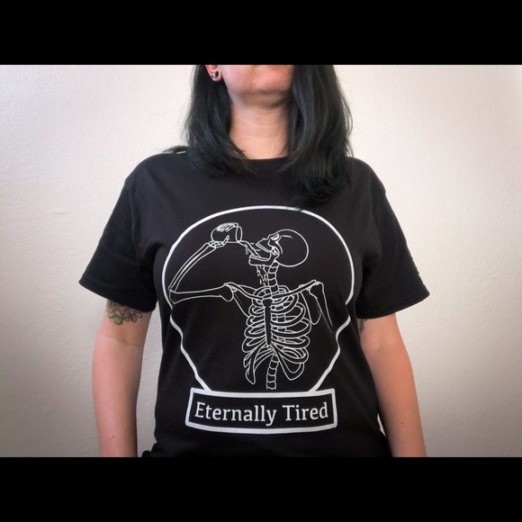 Coffee lovers skeleton shortsleeved shirt - Picture 2 of 2